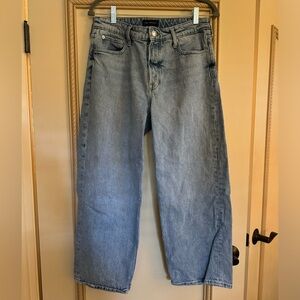 Free Assembly ladies size 10 SHORT crop/ankle wide leg denim jeans